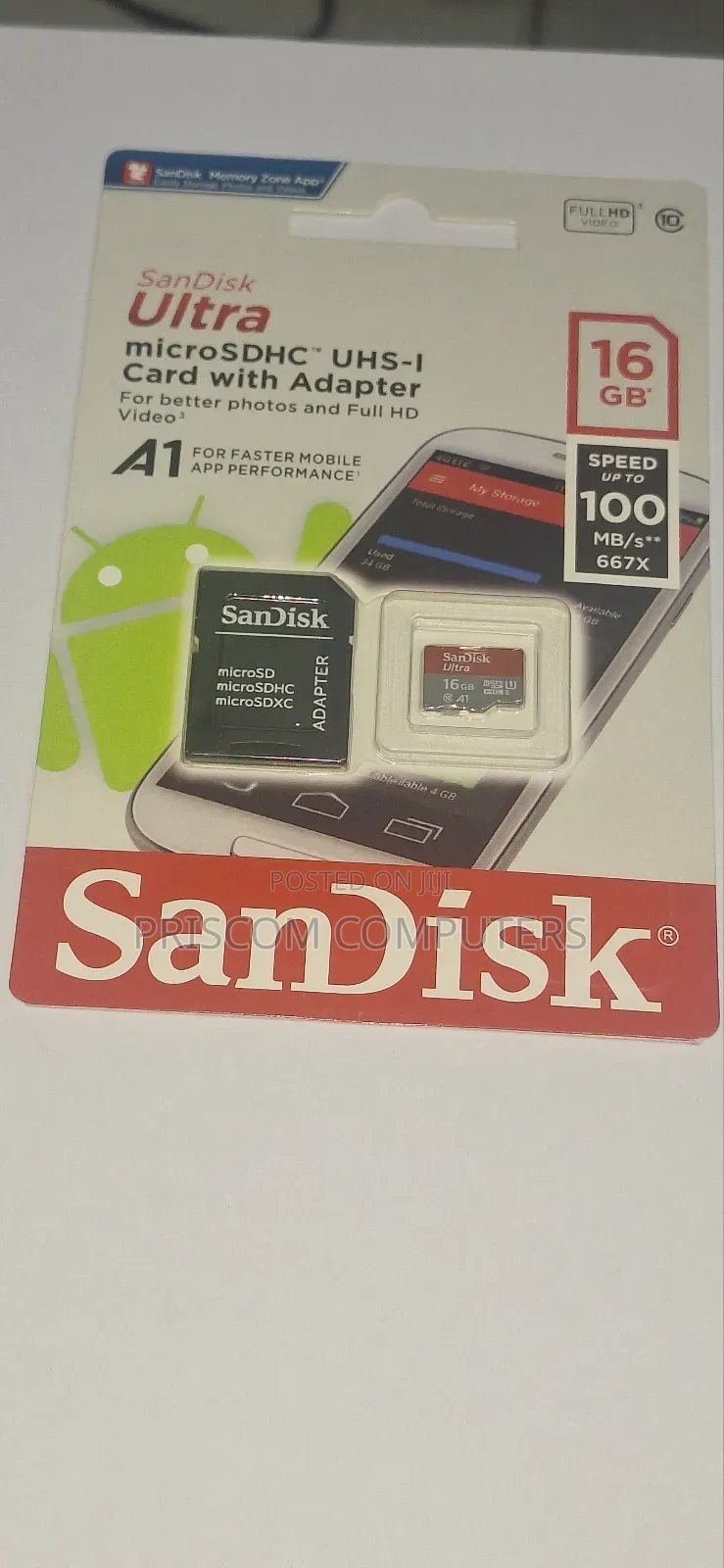 16GB Memory Card Microsd Card With Memory Reader Adapter