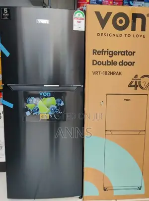 Von 182litres Non- Frost ~ Double Door Refrigerator