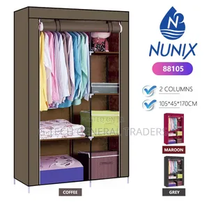 Nunix 2-column Heavy Duty Metallic Wardrobe