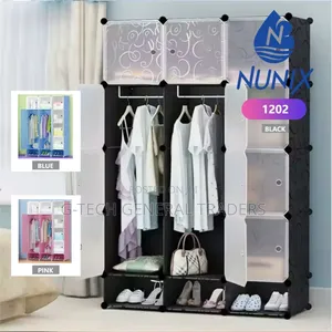 Nunix 3-column Heavy Duty Plastic Wardrobe
