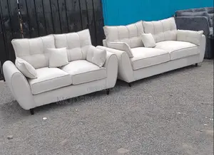 Cream White Butterfly 5 Seater Sofa