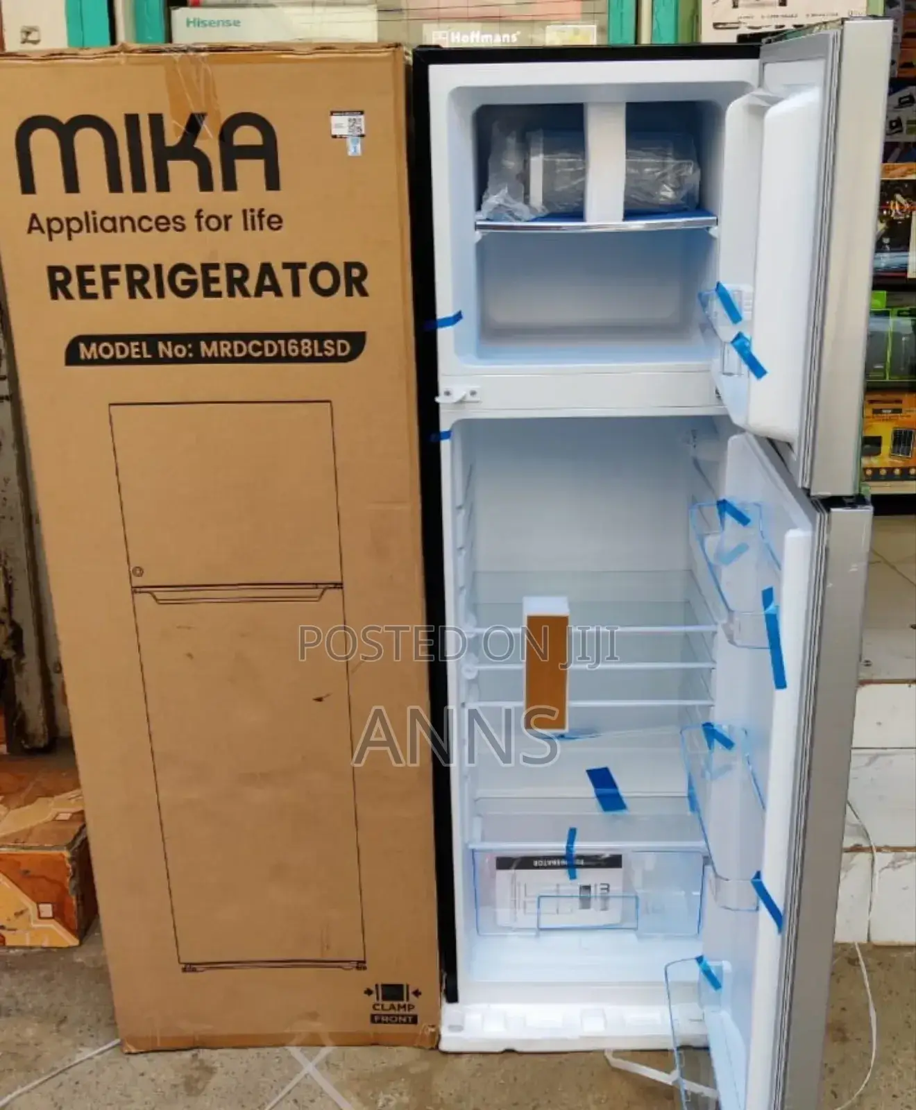 Mika 168L~ Double Door Tall Refrigerator