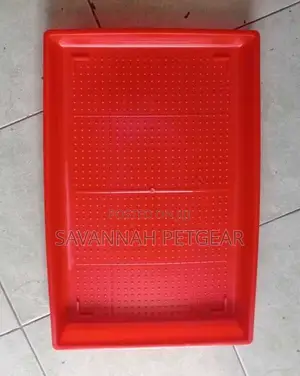 Red Color Plastic Poultry Chick Feeders Broiler Feeding Tray