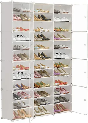 White Plastic Shoe Rack