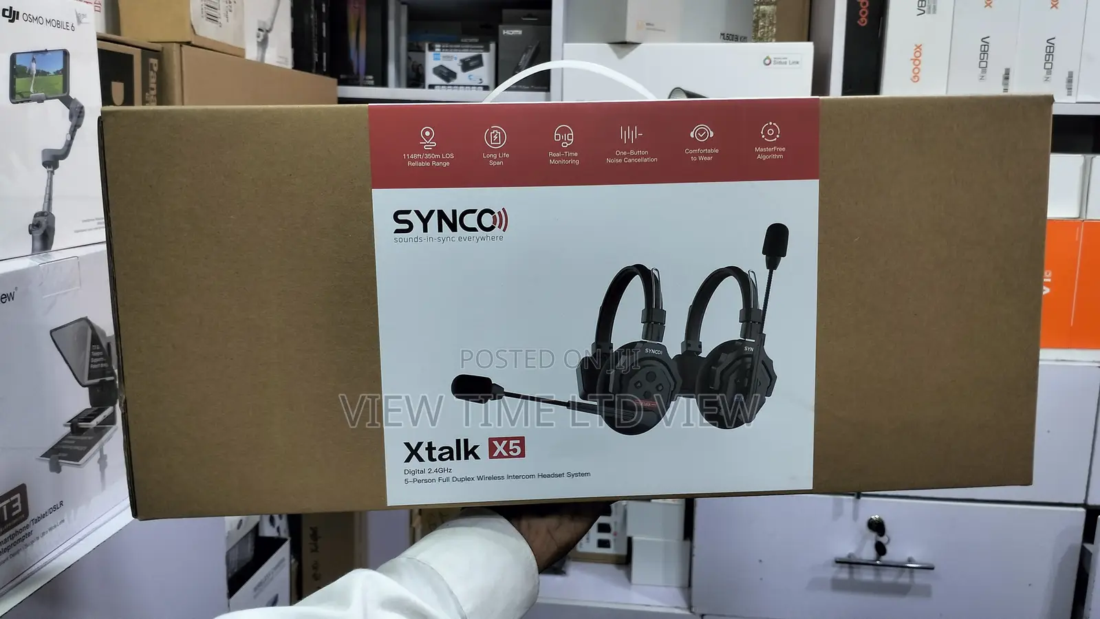 Synco Xtalk X5 Wireless Intercom Headset Full Duplex