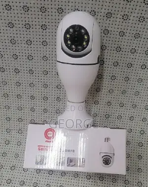 Live View IP Security Camera V380 LED Bulb PTZ Dual Camera