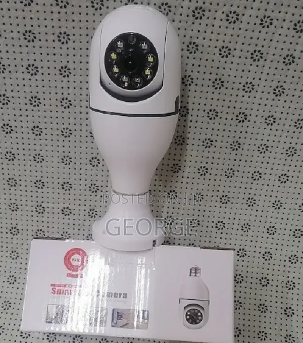 Single Lens V380 PTZ Bulb Ip Camera With Night- Vision