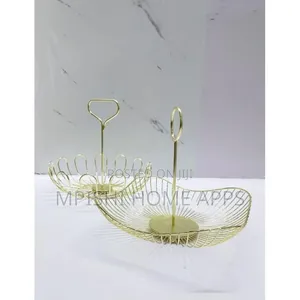 Detachable Metallic Mesh Fruits Basket
