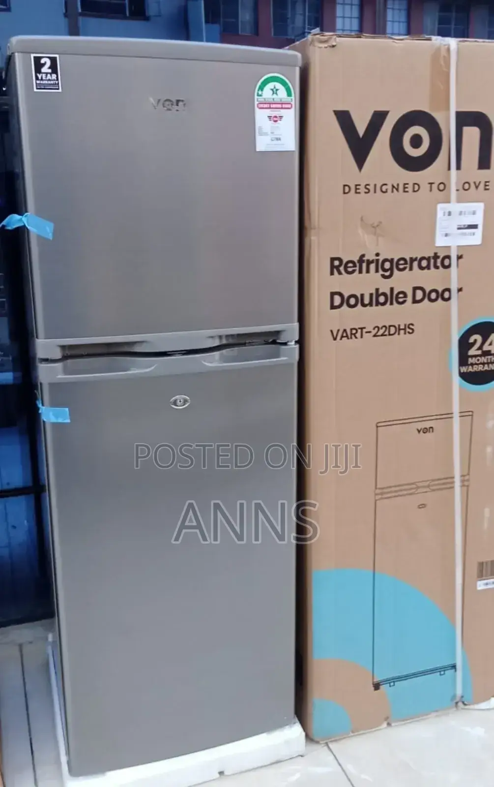 Von 138 Litres Silver ~ Double Door Excellent Fridge