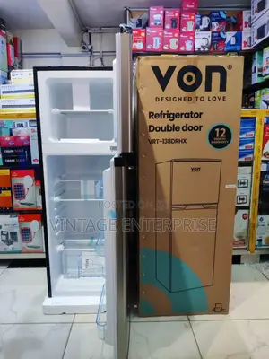 Von 138litres Double Fridge Door