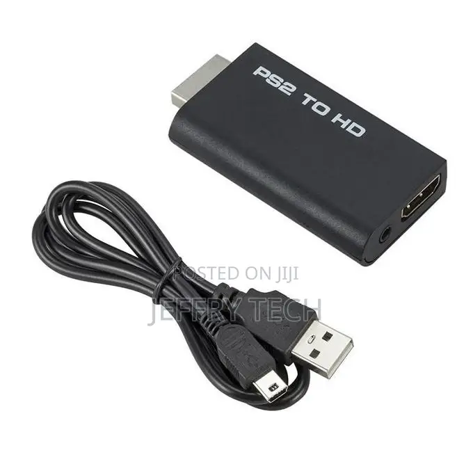 PS2 to Hdmi-Compatible Converter Video AV Adapter With 3.5mm