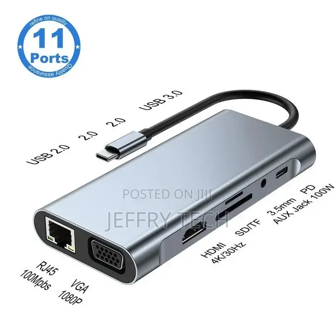 USB C HUB to HDMI Ethernet Adapter Type-C Docking Station