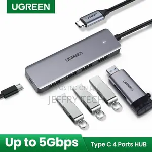 UG- 70336ugreen 4-Port USB3.0 Hub With USB-C Power Supply (U