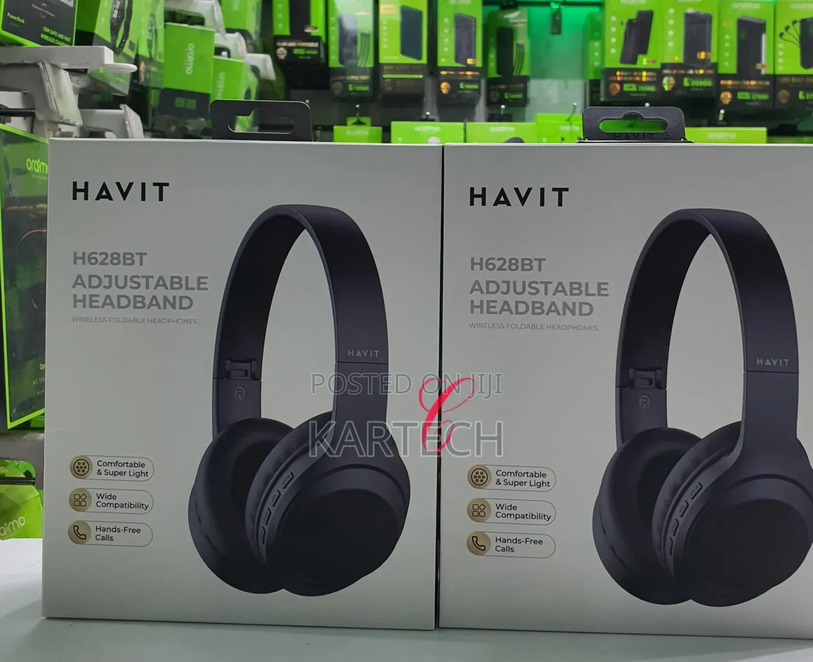 Havit H628BT Adjustable Wireless Foldable Headphone