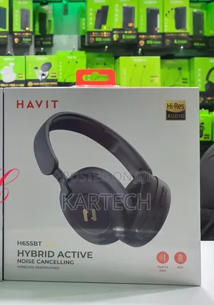 Havit H655BT Pro Hybrid ANC Wireless Headphones - Black