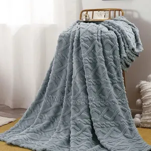 **Warm Embossed Throw Blanket **