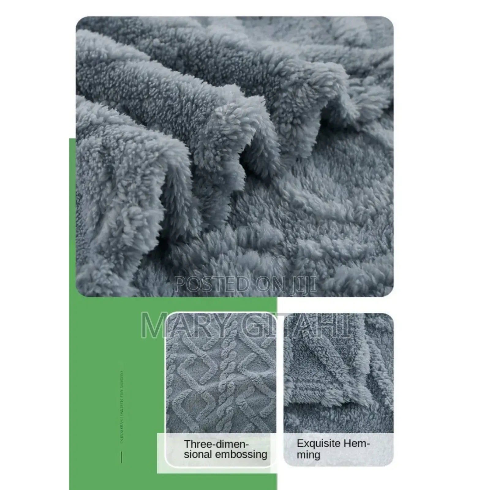 **Warm Embossed Throw Blanket **