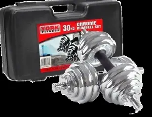 30kgs York Adjustable Heavy Weight Dumbells