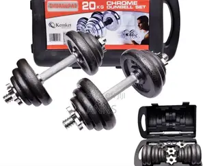 York/ Chrome 20kgs ~ Adjustable Dumbells