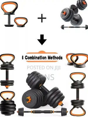 6 in 1 Dumbells 50kgs + Kettle Bells