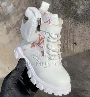 Kids Louis Vuitton Leather Ankle Boots Size 25-36