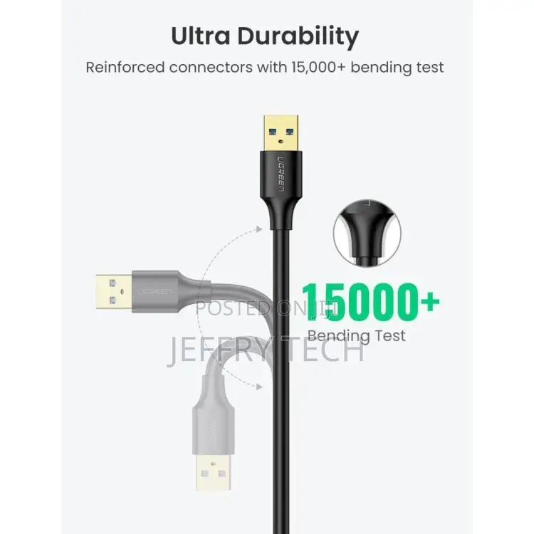 Ugreen Usb3.0 Extension Male Cable 3M (Black) Modeal -30127