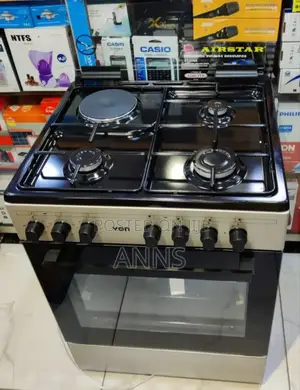 Von 60/60 Black Silver 3+1 Standing Cooker