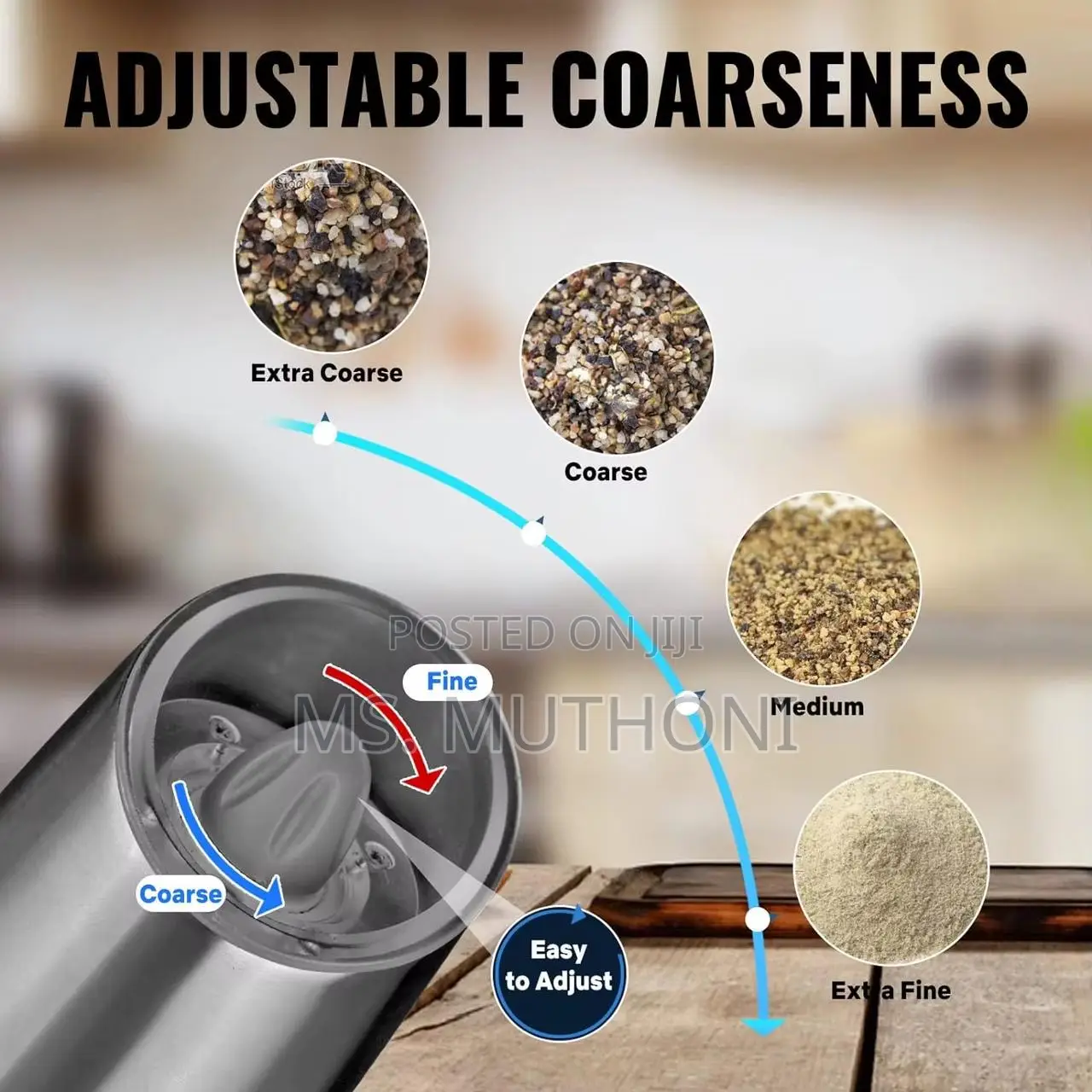 Rechargeable Electric Salt and Pepper Grinder*