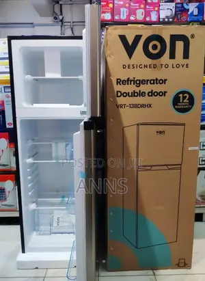 Von 138L 138DRHX Double Door Refrigerator