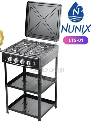 Nunix Full Gas With Shelves Cooker