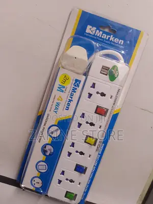 Marken Power Extension 4 Ways 2 USB Port 2500W