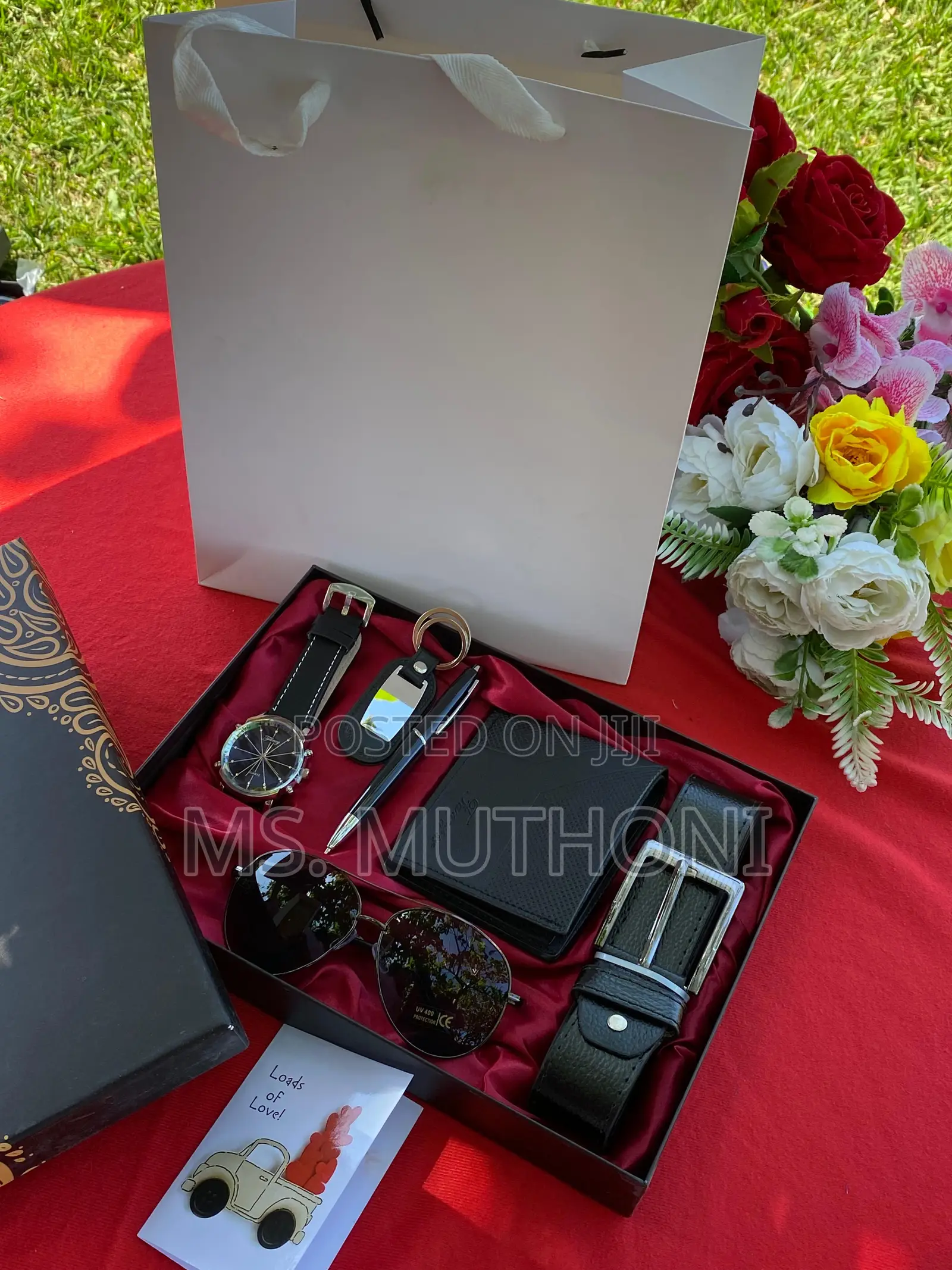 Black Men Valentines Gift Set