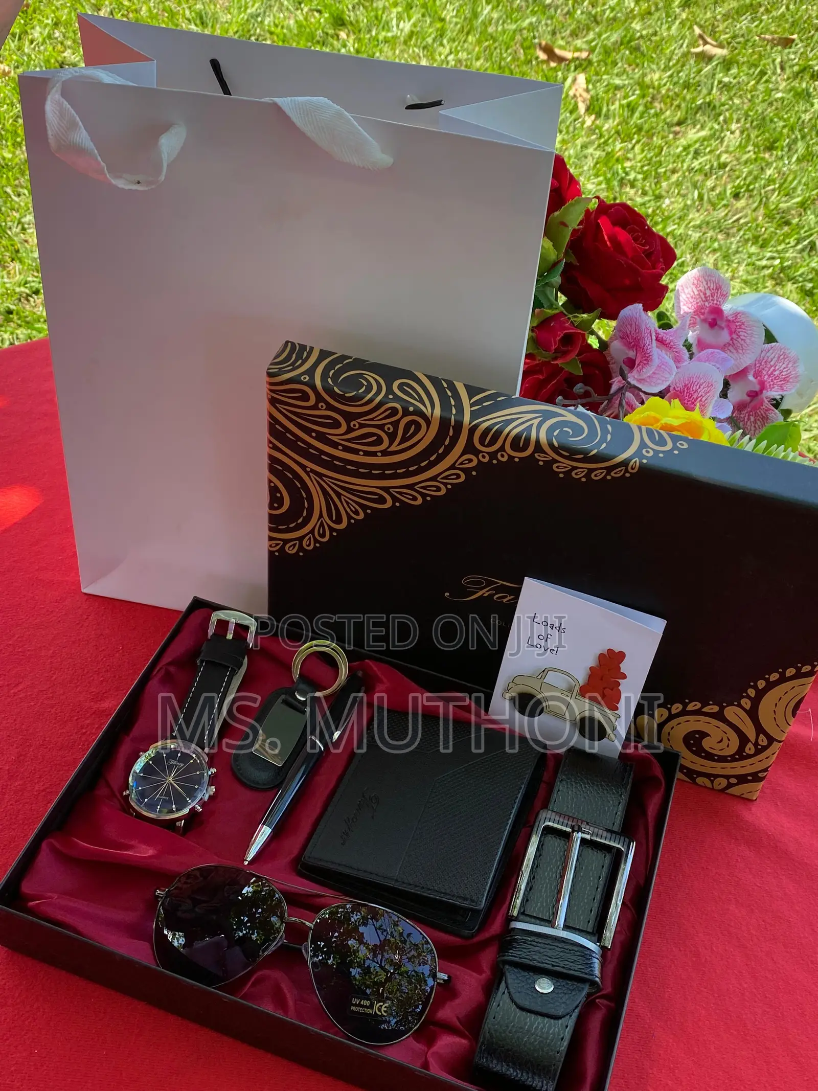 Black Men Valentines Gift Set