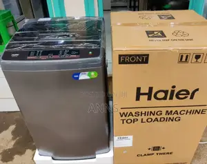 Haier 8kgs ~ Fully-Automatic Grey to Load Washing Machine