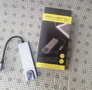 Macbook Type C to Ethernet Laptop Adapter 5 in 1