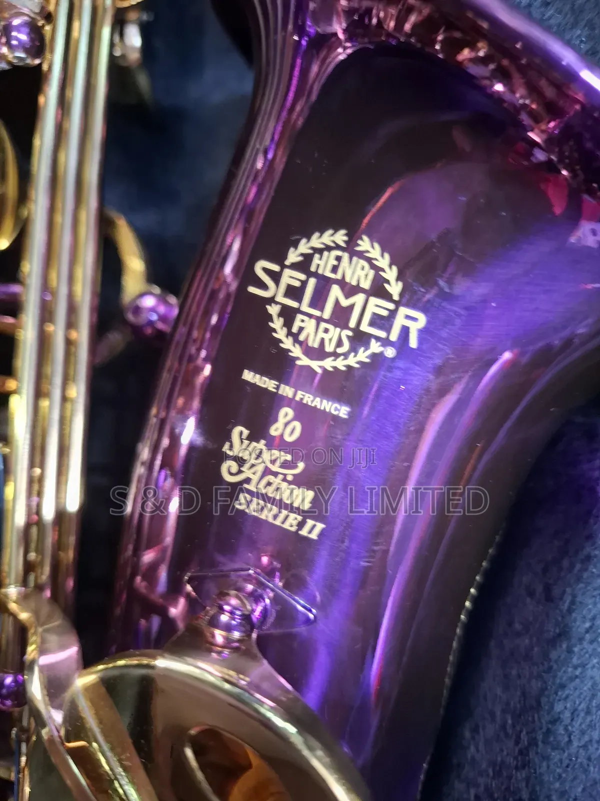 Purple Alto Selmer Saxophone