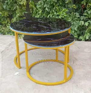 Glass Marble Effect Coffee Table