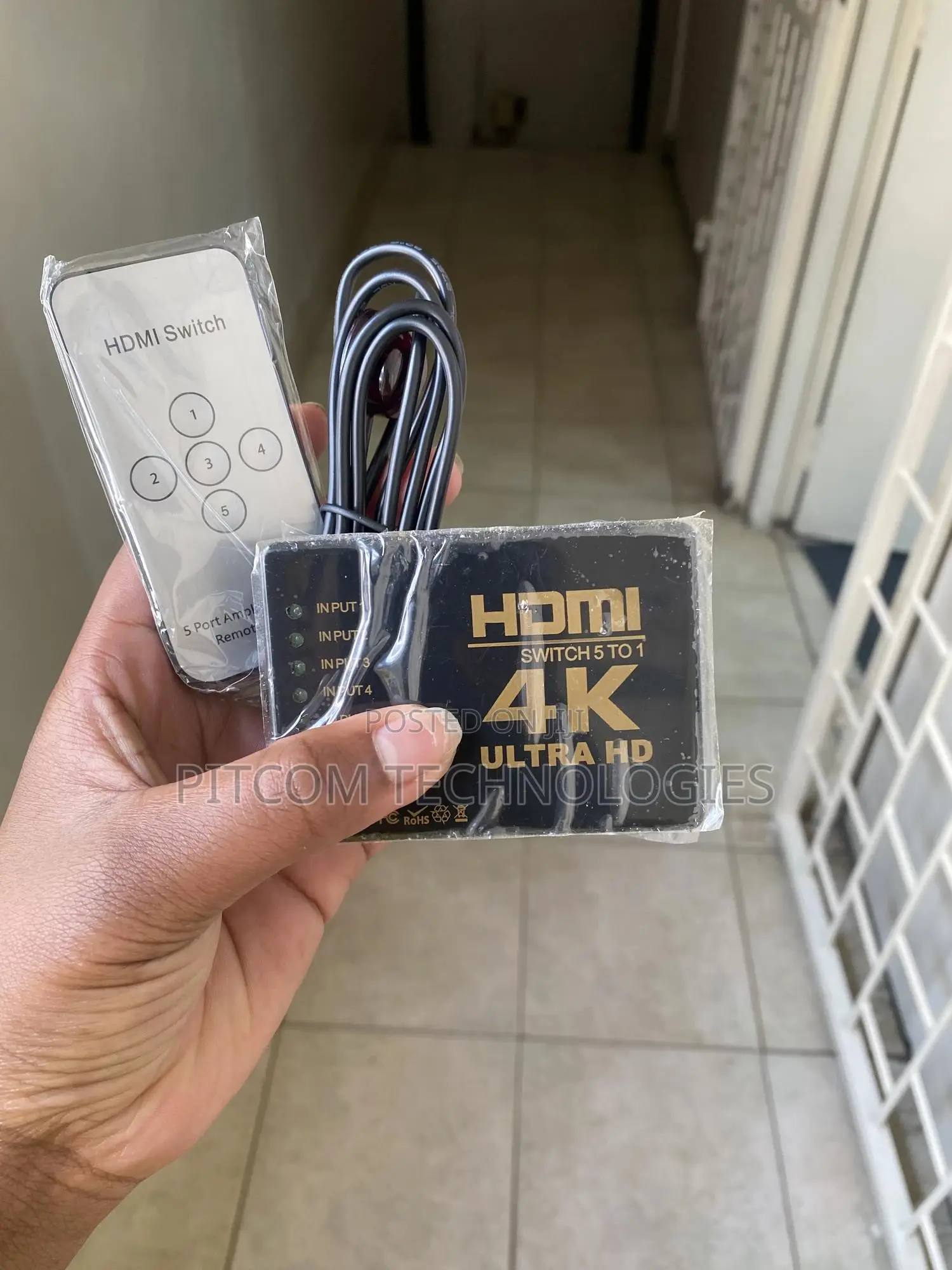 Hdmi 5x1 5 Port Switch/Switcher With Ir Remote