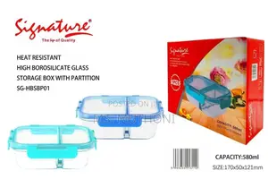 580 Ml Glass Partition Lunch Box