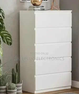 5 Drawers Dove Chest of Drawers Plastic Board