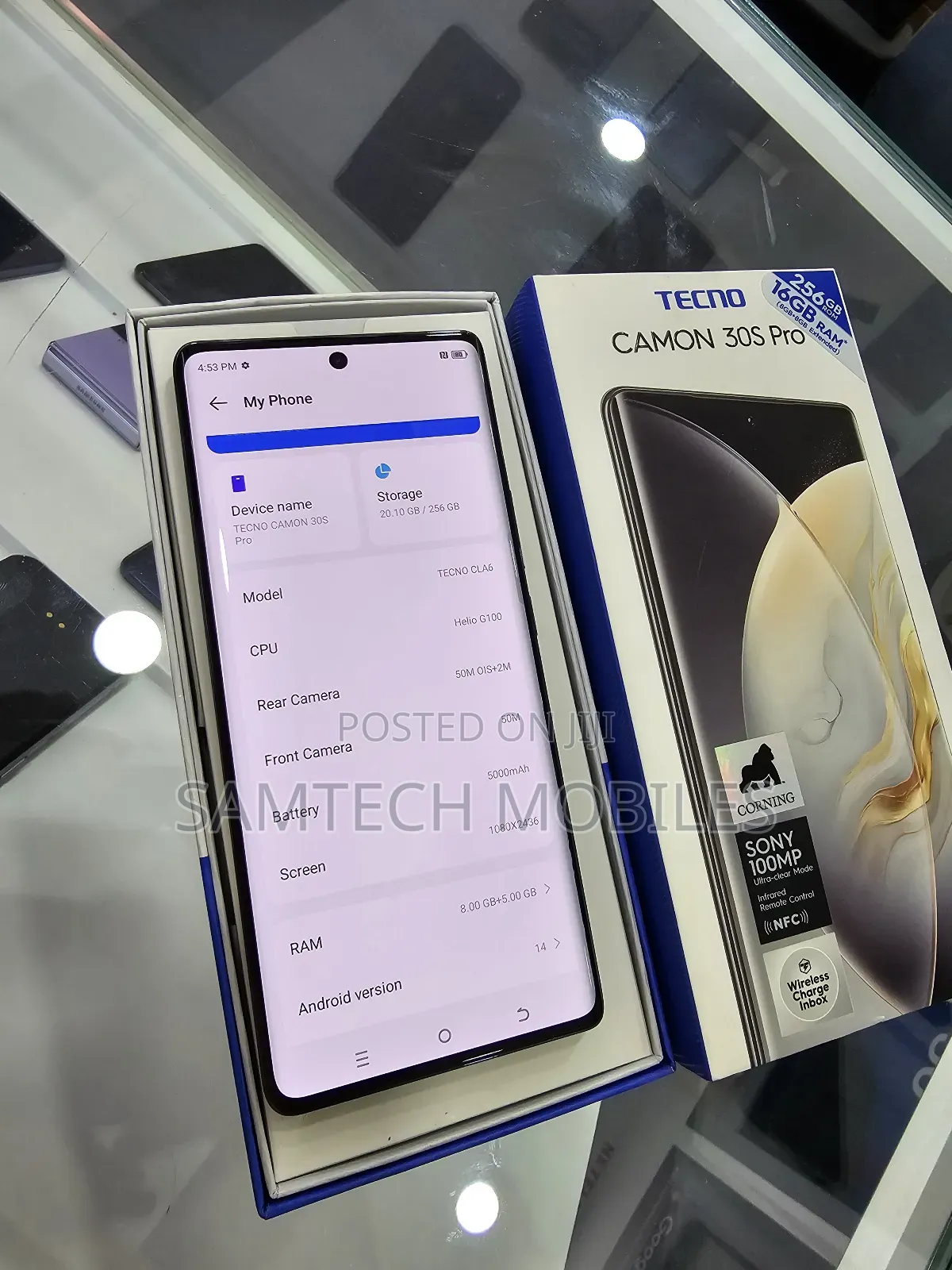 Tecno Camon 30S Pro 256 GB Black
