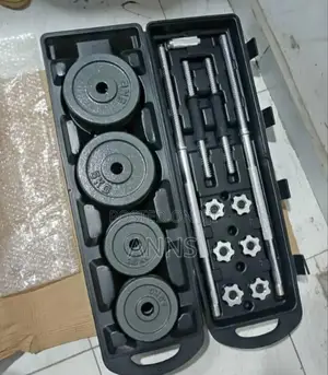 50kgs Chrome /York Dumbells ~ Adjusted With Burbell