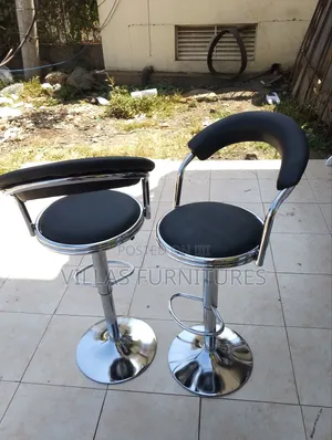 Adjustable Height Imported Leather Bar Stools