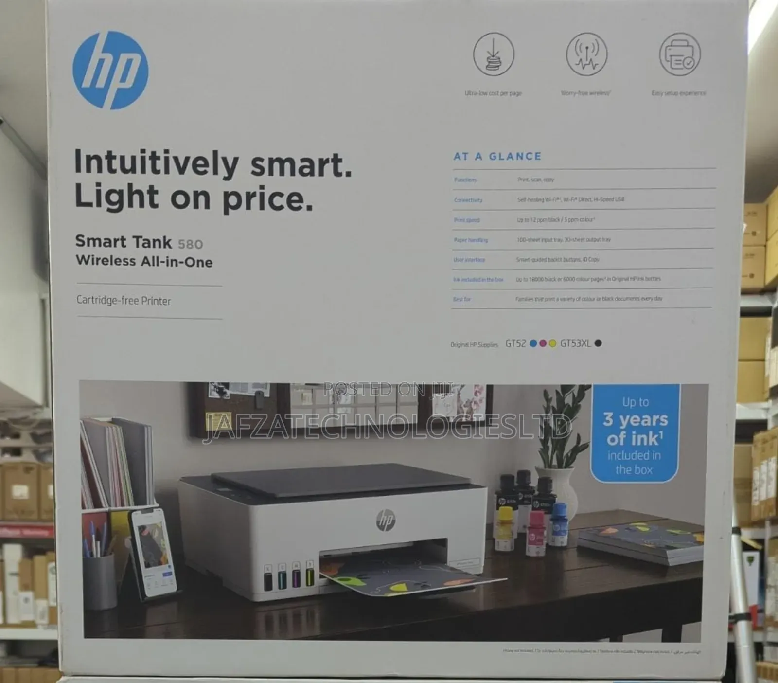 HP Smart Tank 580 Inktank Printer
