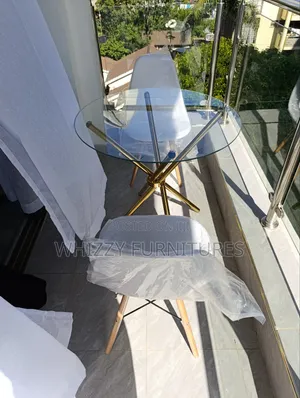 2-Seater Glass Table /Balcony Set