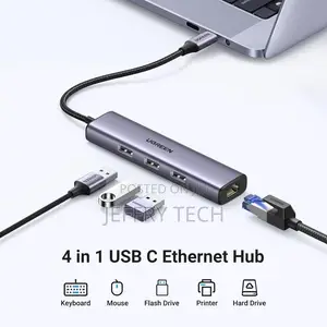 Ugreen Usb-C to 3×Usb3.0 Hub+Rj45 (1000M Ethernet Adapter Cm