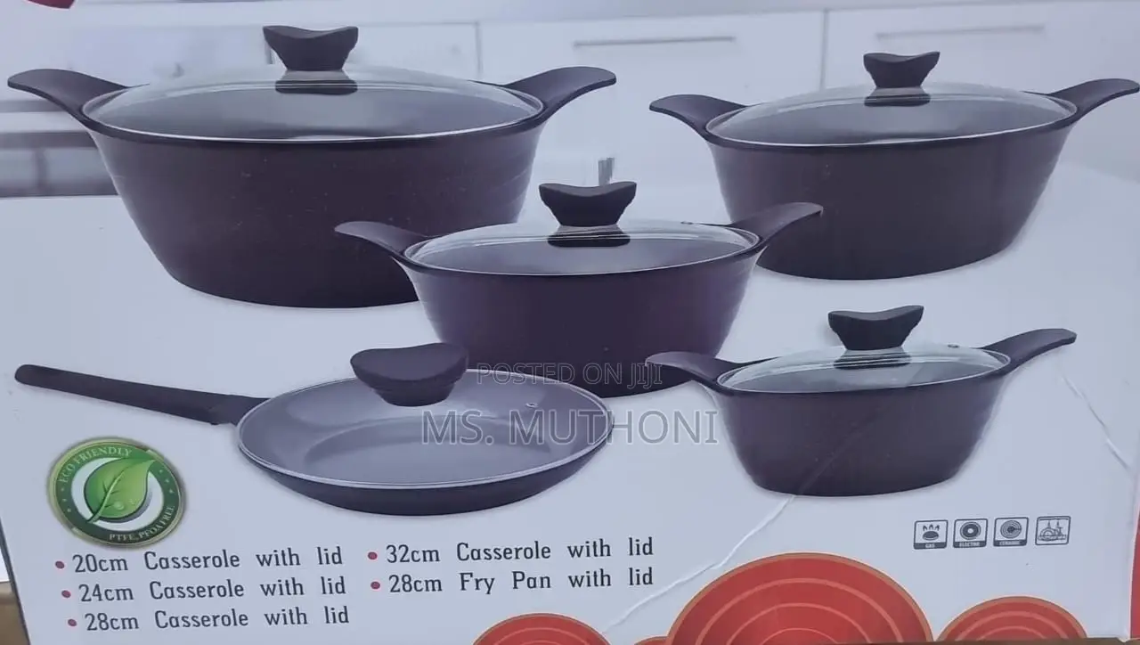 Black Heavy Granite MBH Exclusive Die Casting Cookware Set N