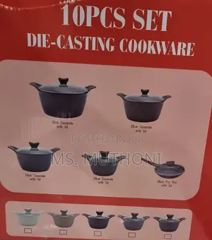 Black Heavy Granite MBH Exclusive Die Casting Cookware Set N