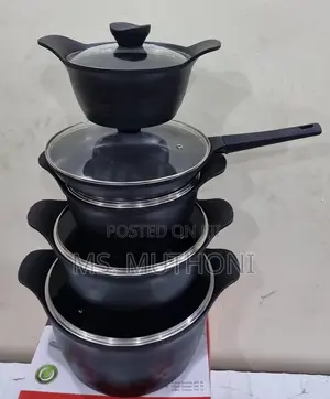Black Heavy Granite MBH Exclusive Die Casting Cookware Set N