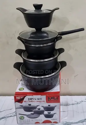 Black Heavy Granite MBH Exclusive Die Casting Cookware Set N